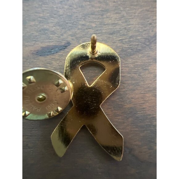 Pink Breast Cancer Awareness Ribbon Enamel Pin Brooch 1 inch - Picture 9 of 9